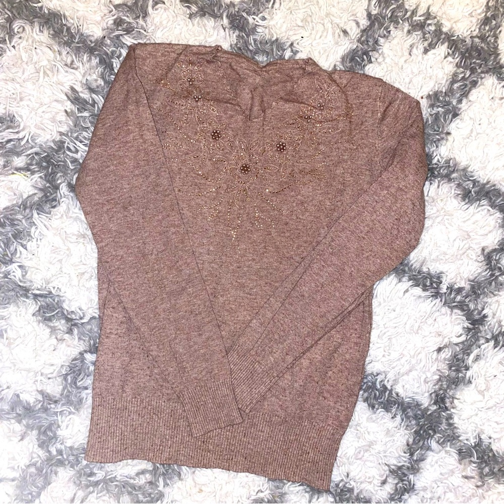 Crystal & Bead embedded sweater